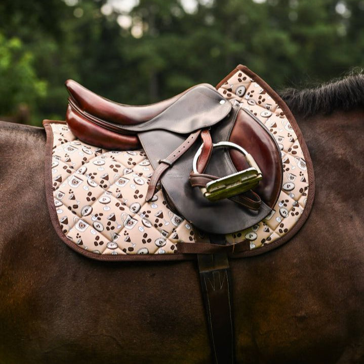 Dreamers & Schemers 'Espresso Self' Saddle Pad in - Full