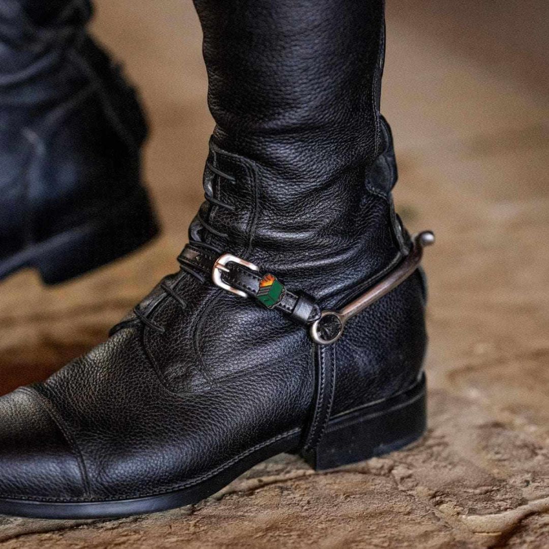 ManeJane Dumpster Fire Spur Straps in Black - 17"