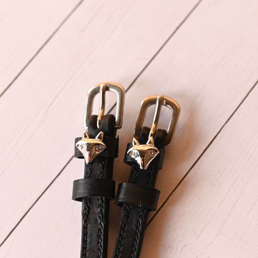 ManeJane Fox Spur Strap in Black - 17"