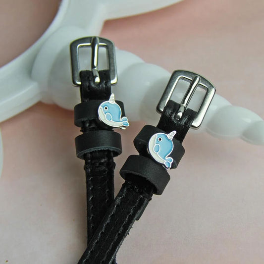 ManeJane Narwhale Spur Straps in Black - 17"