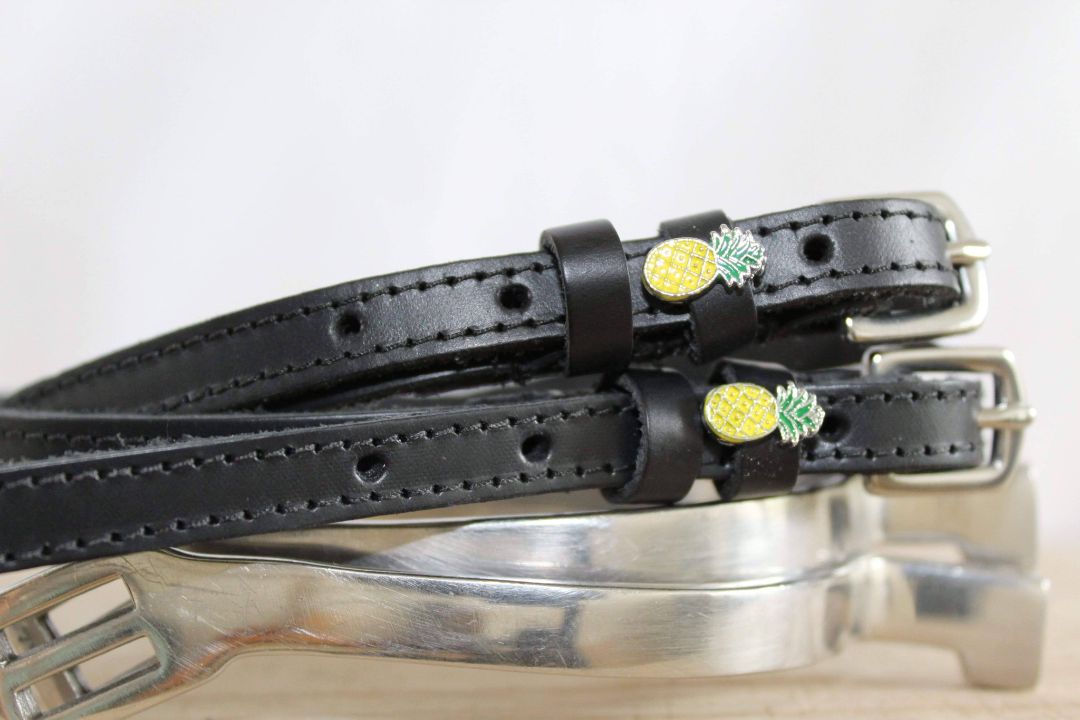 ManeJane Pineapple Spur Straps in Black - 17"