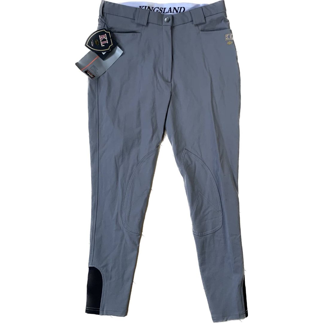 Kingsland 'Kelly' Breeches in Grey - Woman's EU 42 (US 30)