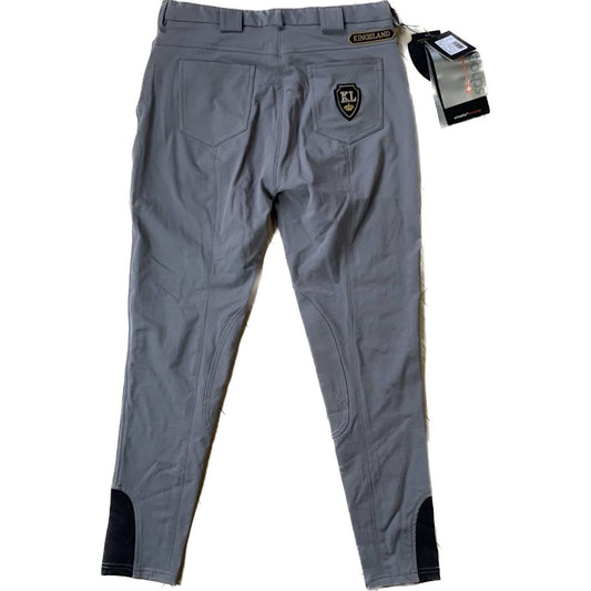 Kingsland 'Kelly' Breeches in Grey - Woman's EU 42 (US 30)