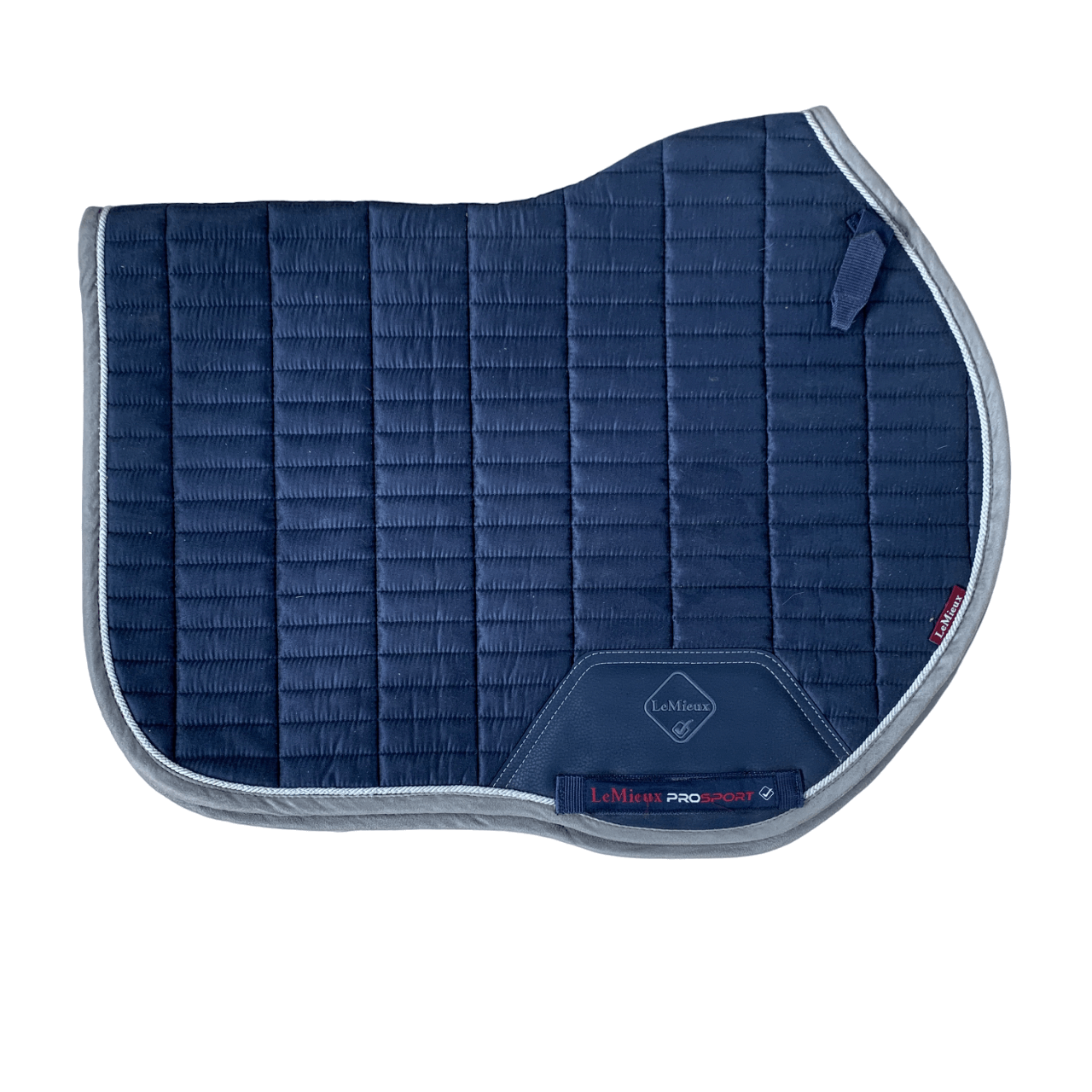 LeMieux Suede EuroJump Square Saddle Pad in Navy - Large