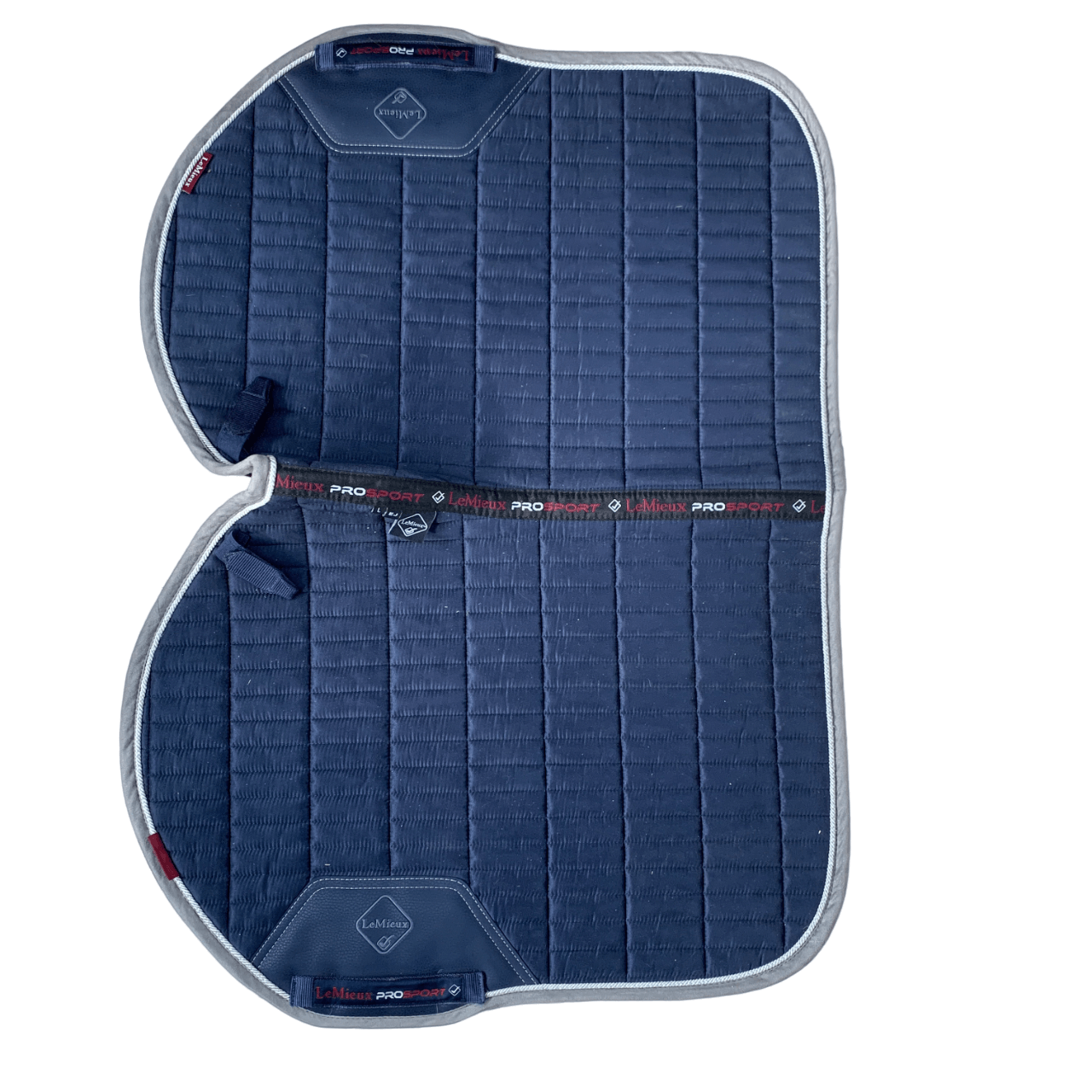 LeMieux Suede EuroJump Square Saddle Pad in Navy - Large