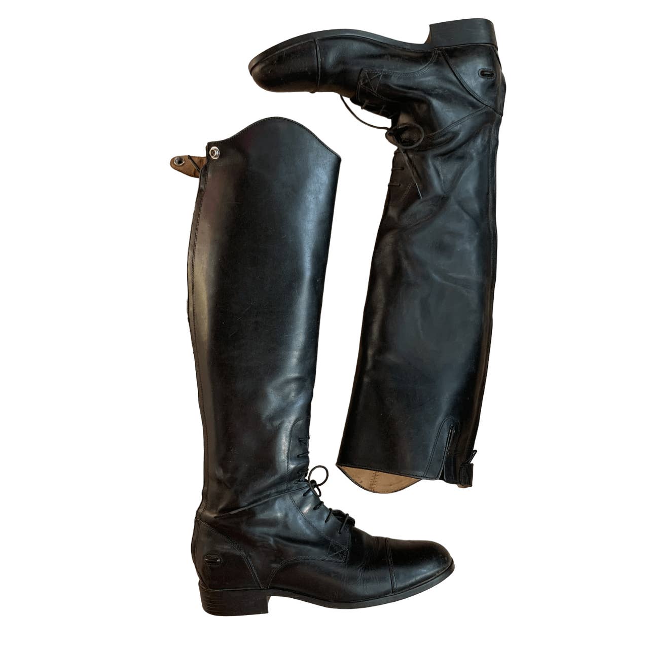 Ariat Black Heritage Zip Tall Field Boots - Woman's 11B Med/Reg