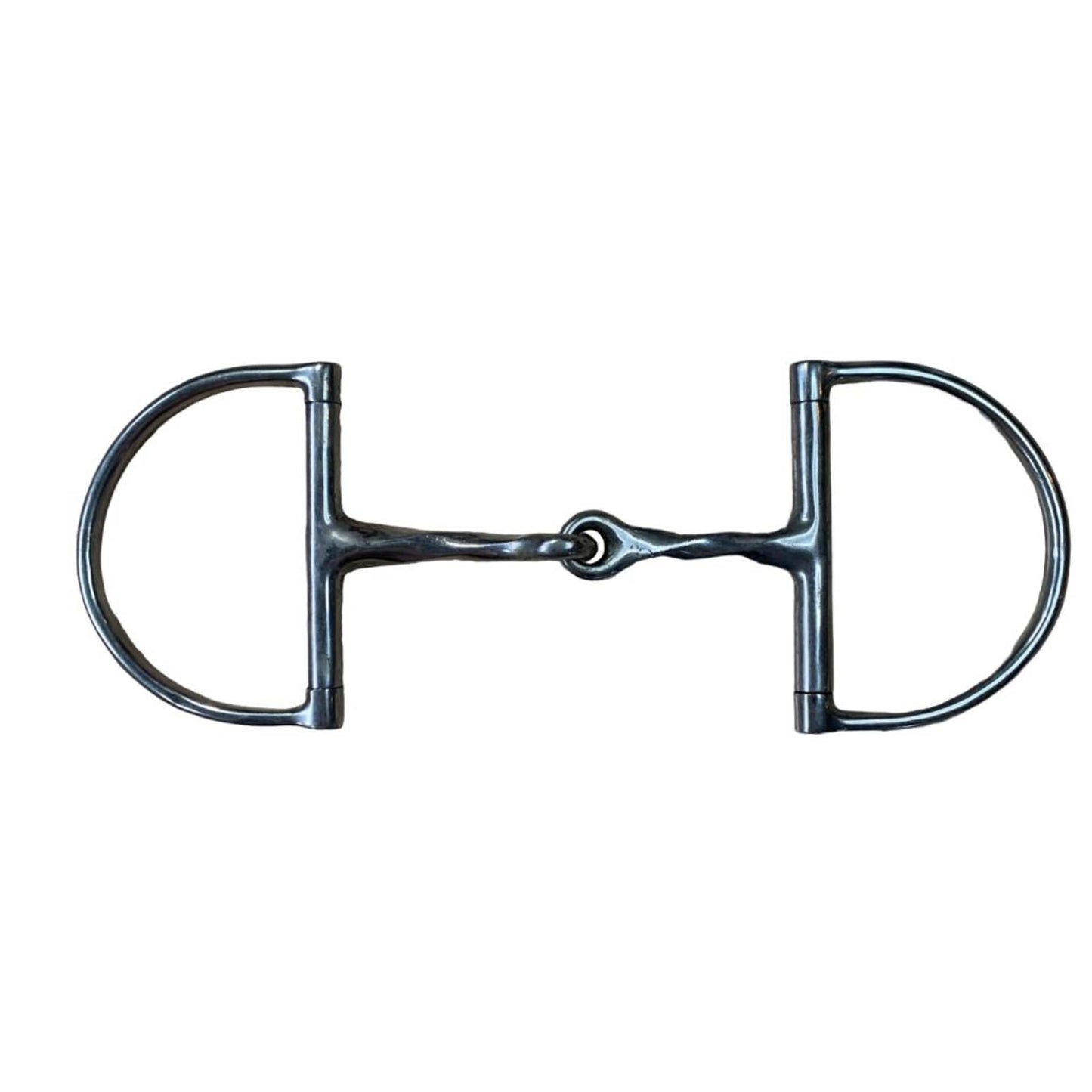 Slow Twist Dee Ring Snaffle in Stainless Steel - 4 4/3"