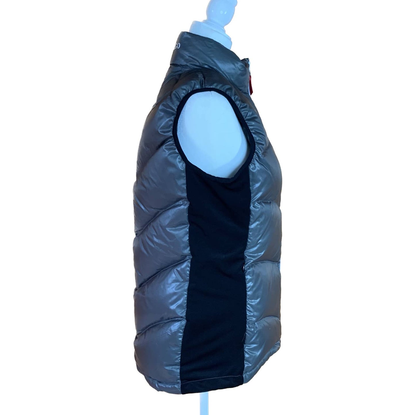 B Vertigo Down Vest in Metallic Grey - Woman's Large