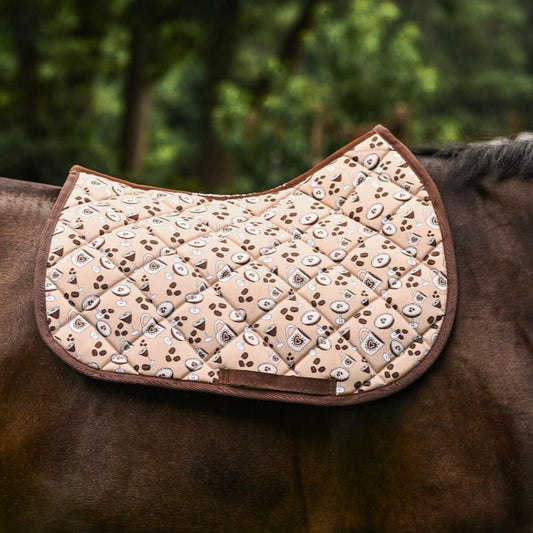 Dreamers & Schemers 'Espresso Self' Saddle Pad in  - Full