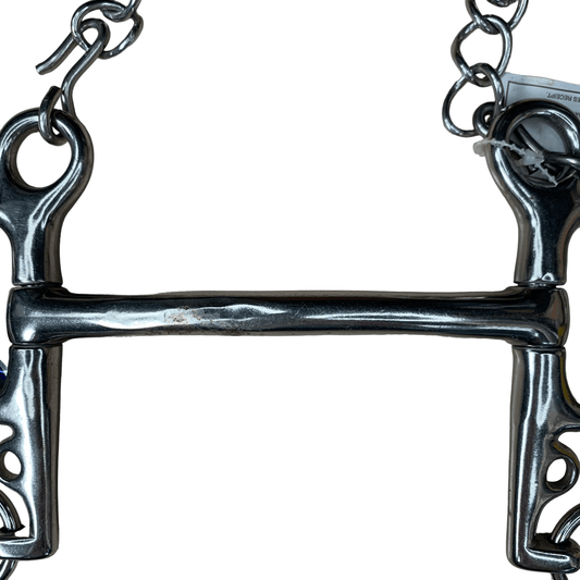 KMSS Mullen Mouth Pelham Snaffle in Stainless Steel - 5"