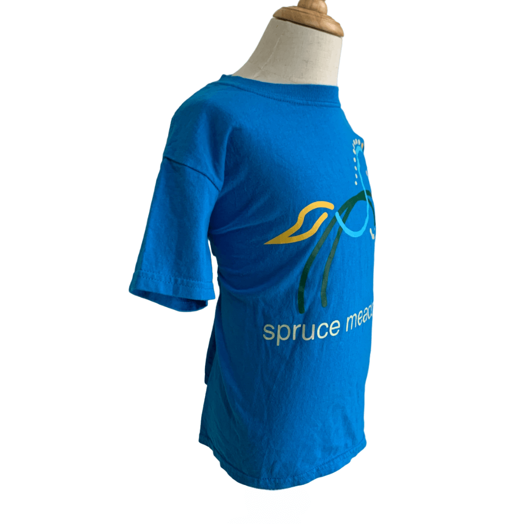 Spruce Meadows T-Shirt in Blue - Youth X-Small