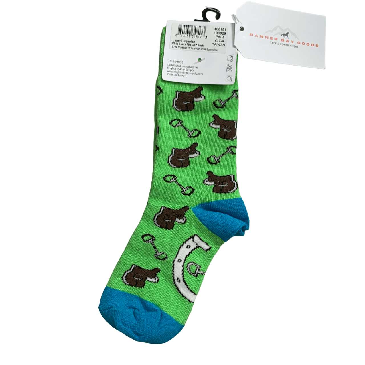 Ovation Kids Mid Calf Lucky Riding Socks