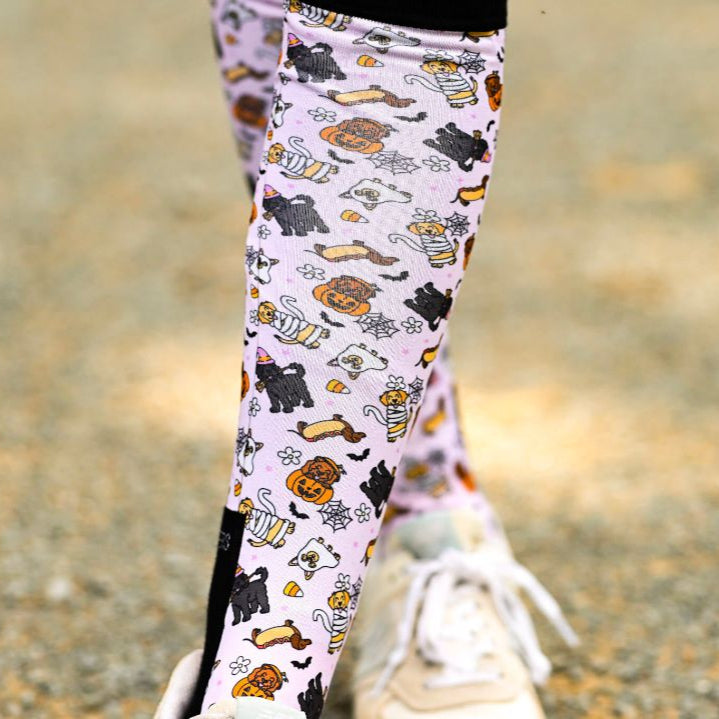 Dreamers & Schemers 'Ghosts & Growls' Pair & a Spare Tall Boot Sock in  - Adult