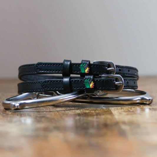 ManeJane Dumpster Fire Spur Straps in Black - 17"