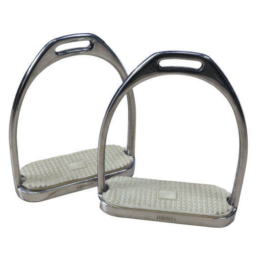 Coronet Fillis Stirrups in Stainless Steel - 4 1/2"