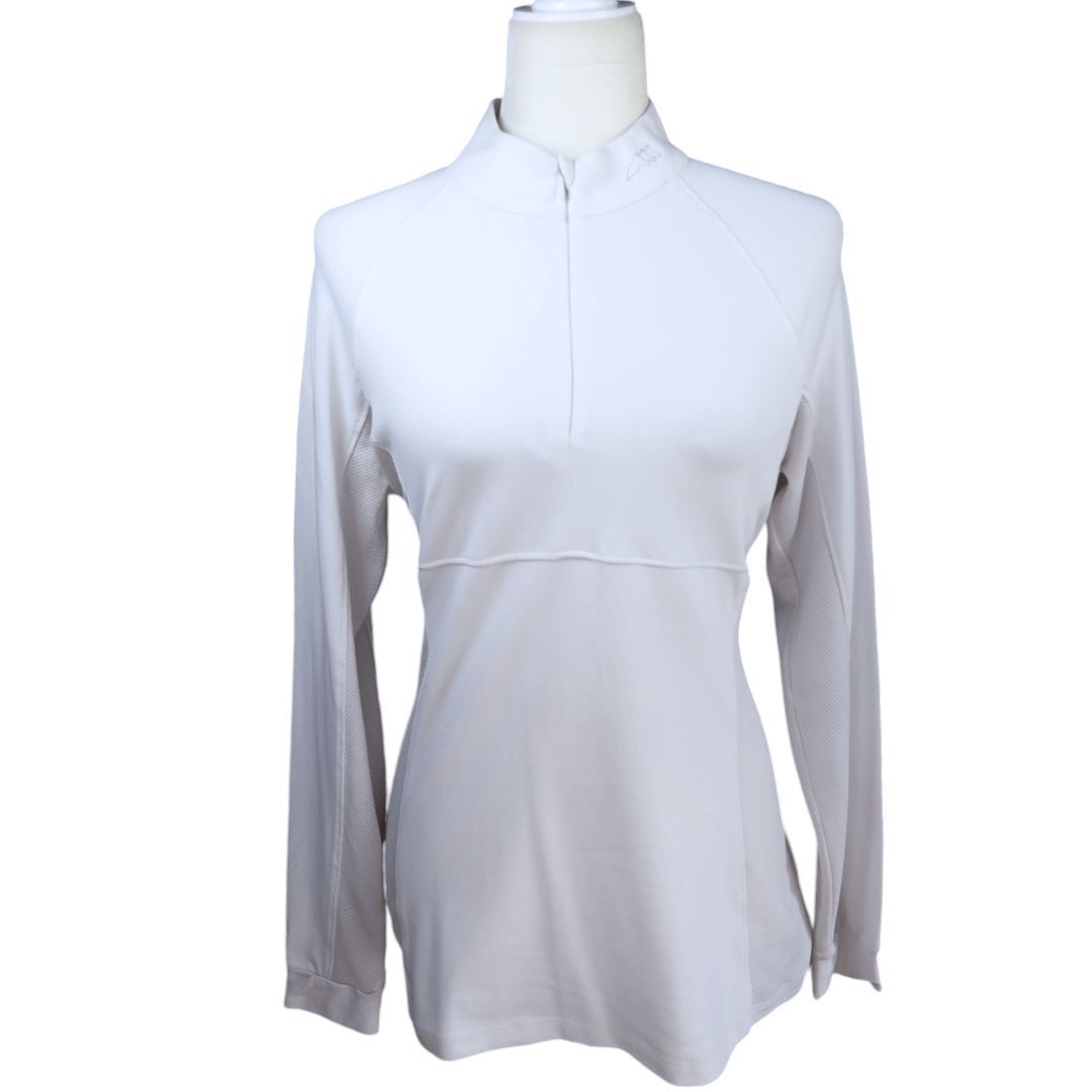 Equiline LS Show Shirt in White - Large