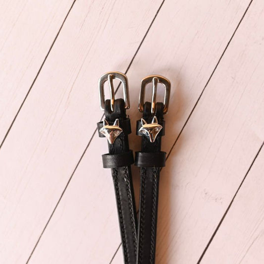 ManeJane Fox Spur Strap in Black - 17"