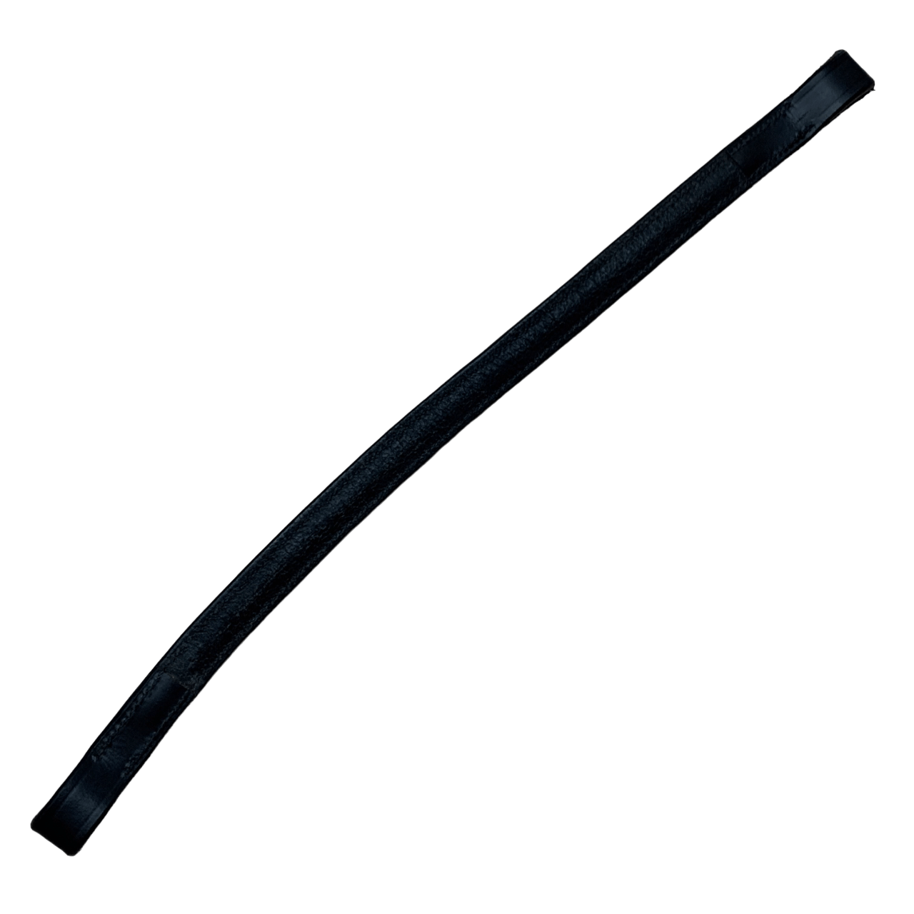 Rolled Browband in Black - Full