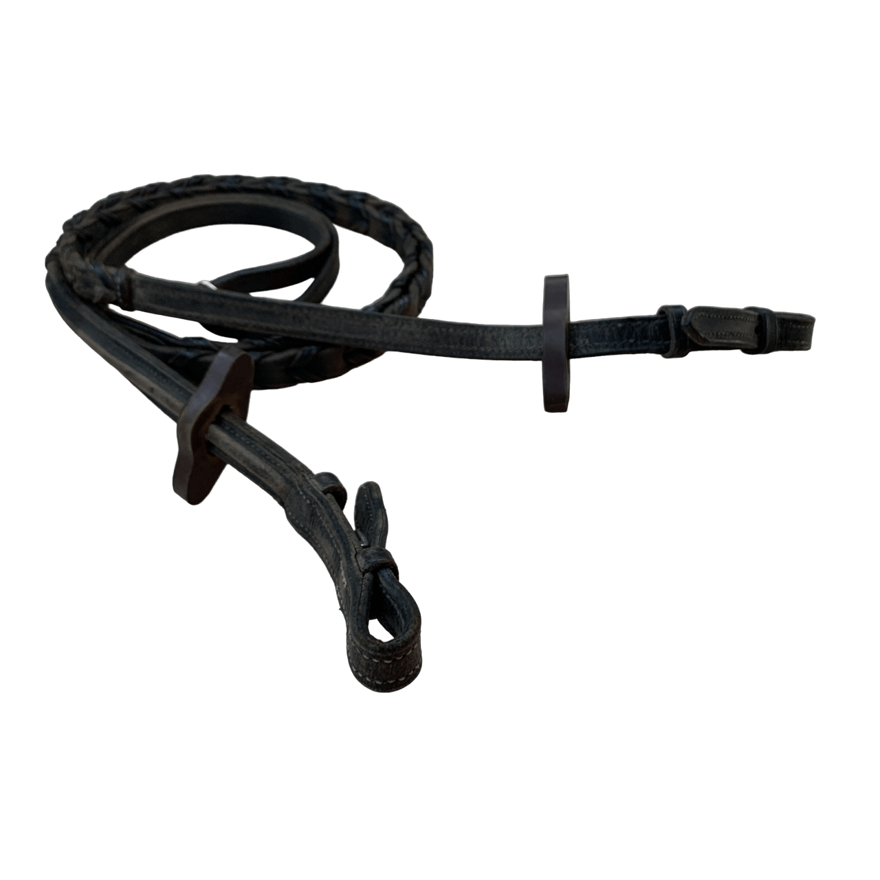 Raised Laced English Leather Reins