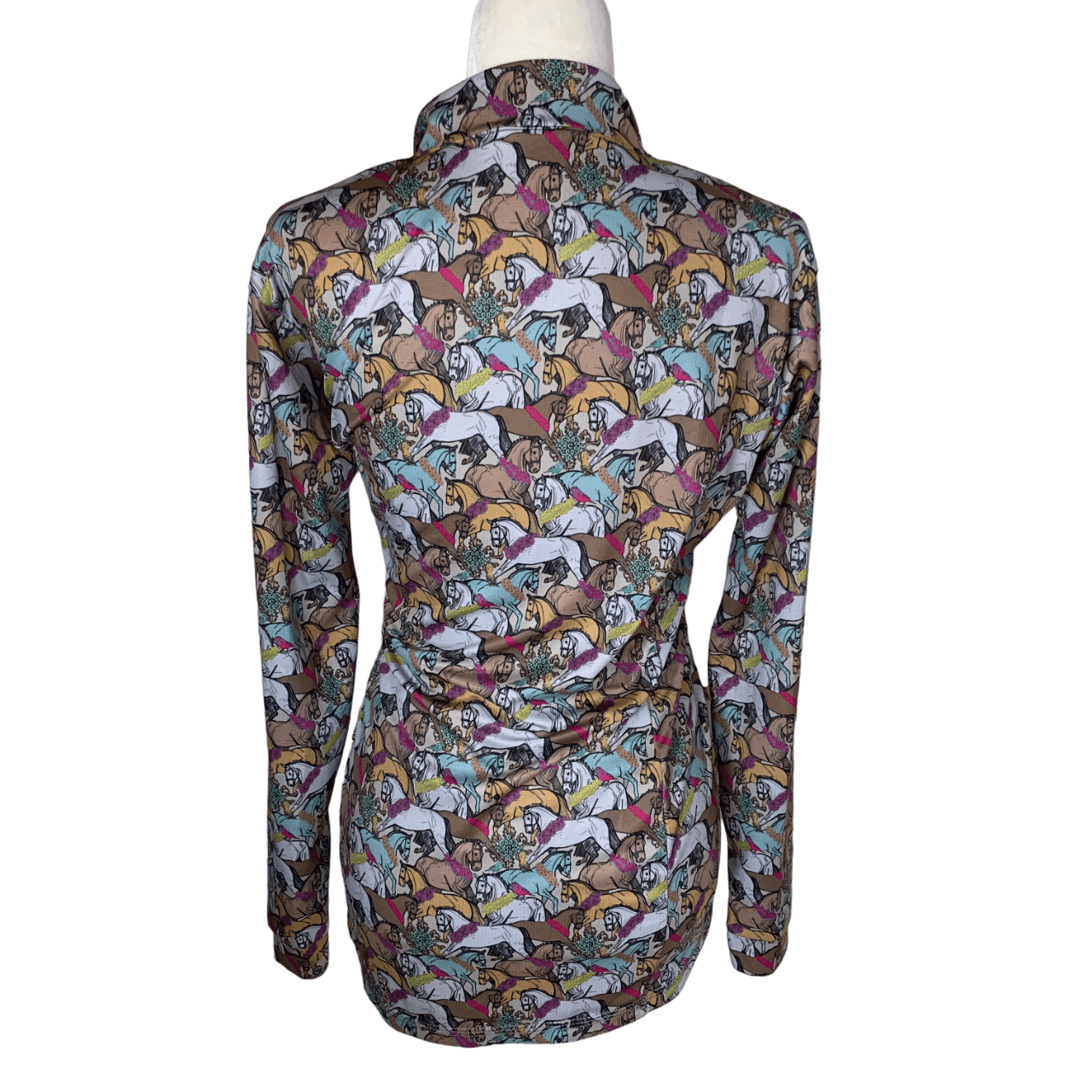 Espoir 'Esprit' Collection Sun Shirt in Horse Print - Woman's XXL