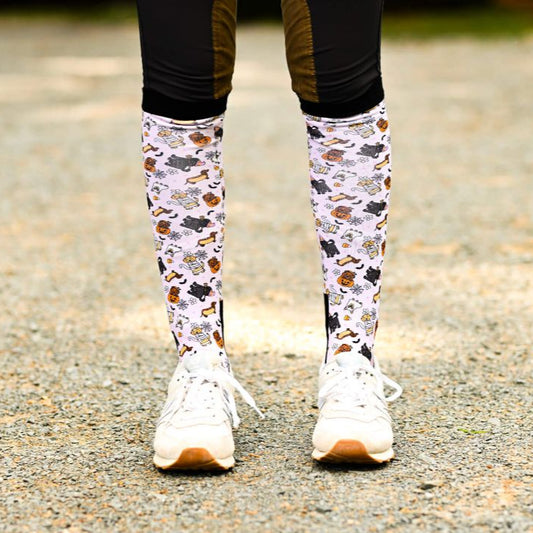 Dreamers & Schemers 'Ghosts & Growls' Pair & a Spare Tall Boot Sock in  - Adult