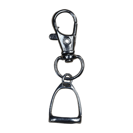 Small English Stirrup Charm in Sterling Silver