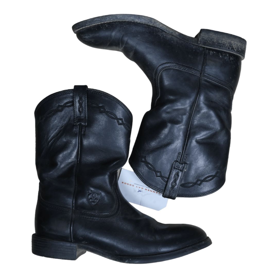 Ariat Heritage Western Roper Boot in Black - 8.5B