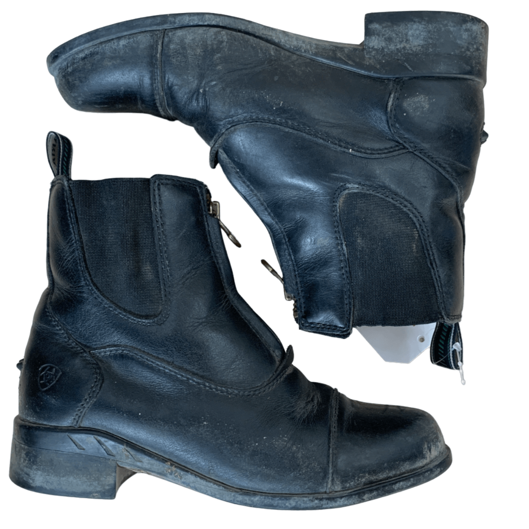Ariat 'Devon' Front Zip Paddock Boots in Black - Youth 2