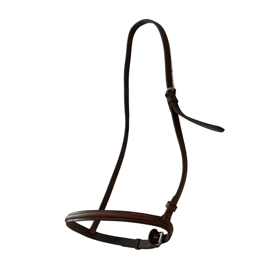 English-Made Noseband Cavesson in Havana - Full