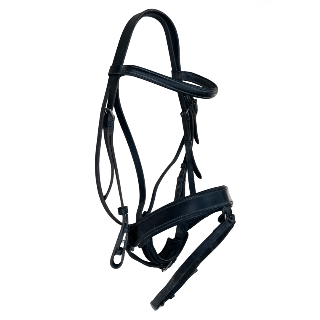 English-Made Bridle with Drop Noseband