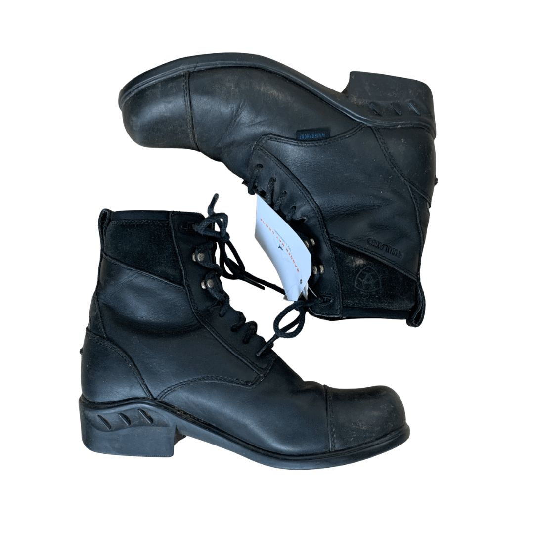 Ariat 'Extreme' Laced H20 Insulated Paddock Boots in Black - 7.5B