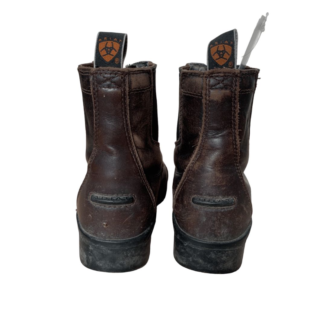 Ariat 'Devon' Front Zip Paddock Boots in Brown - 13