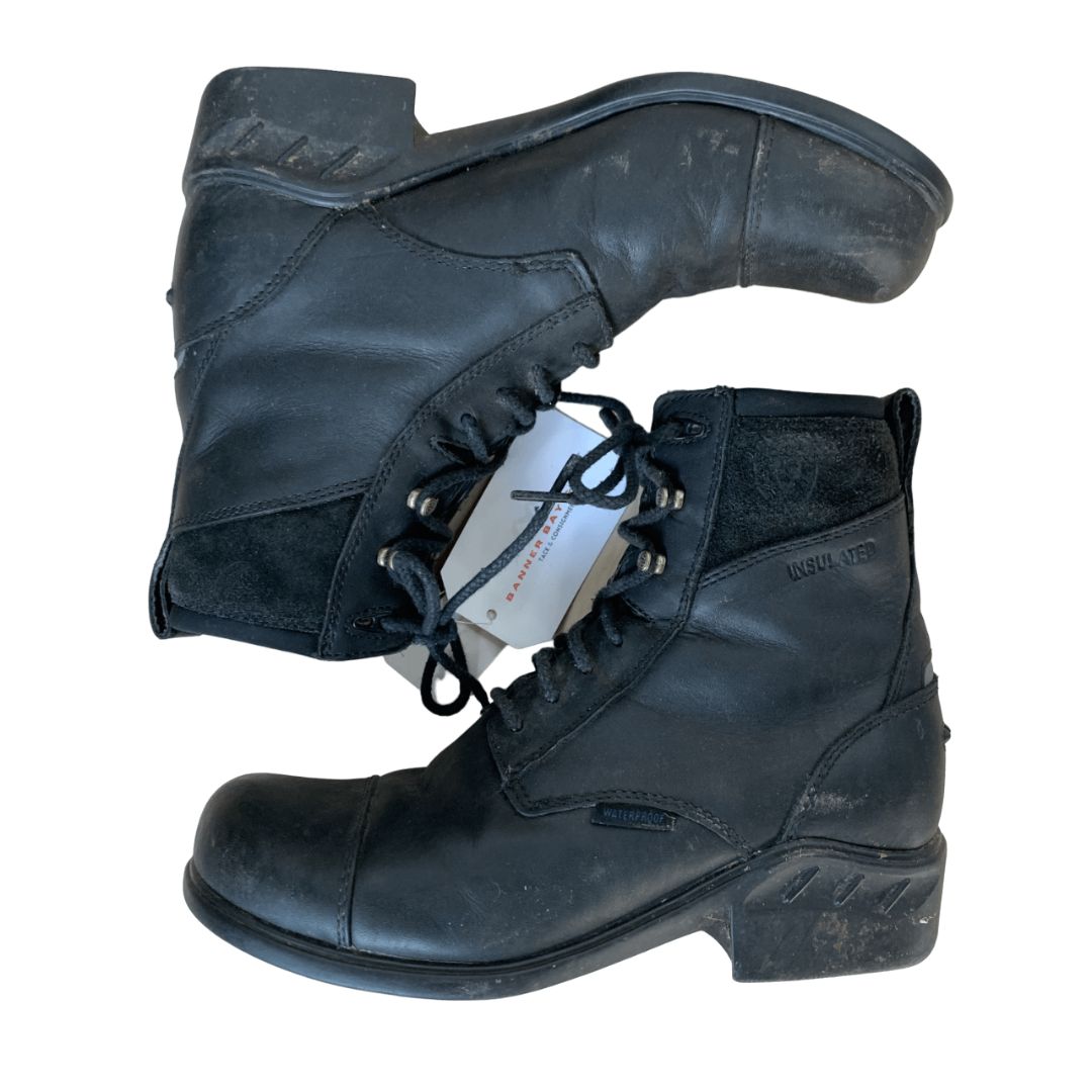 Ariat 'Extreme' Laced H20 Insulated Paddock Boots in Black - 7.5B