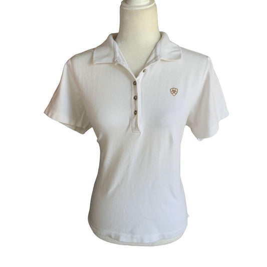 Ariat TEK Polo Shirt in White - X-Large
