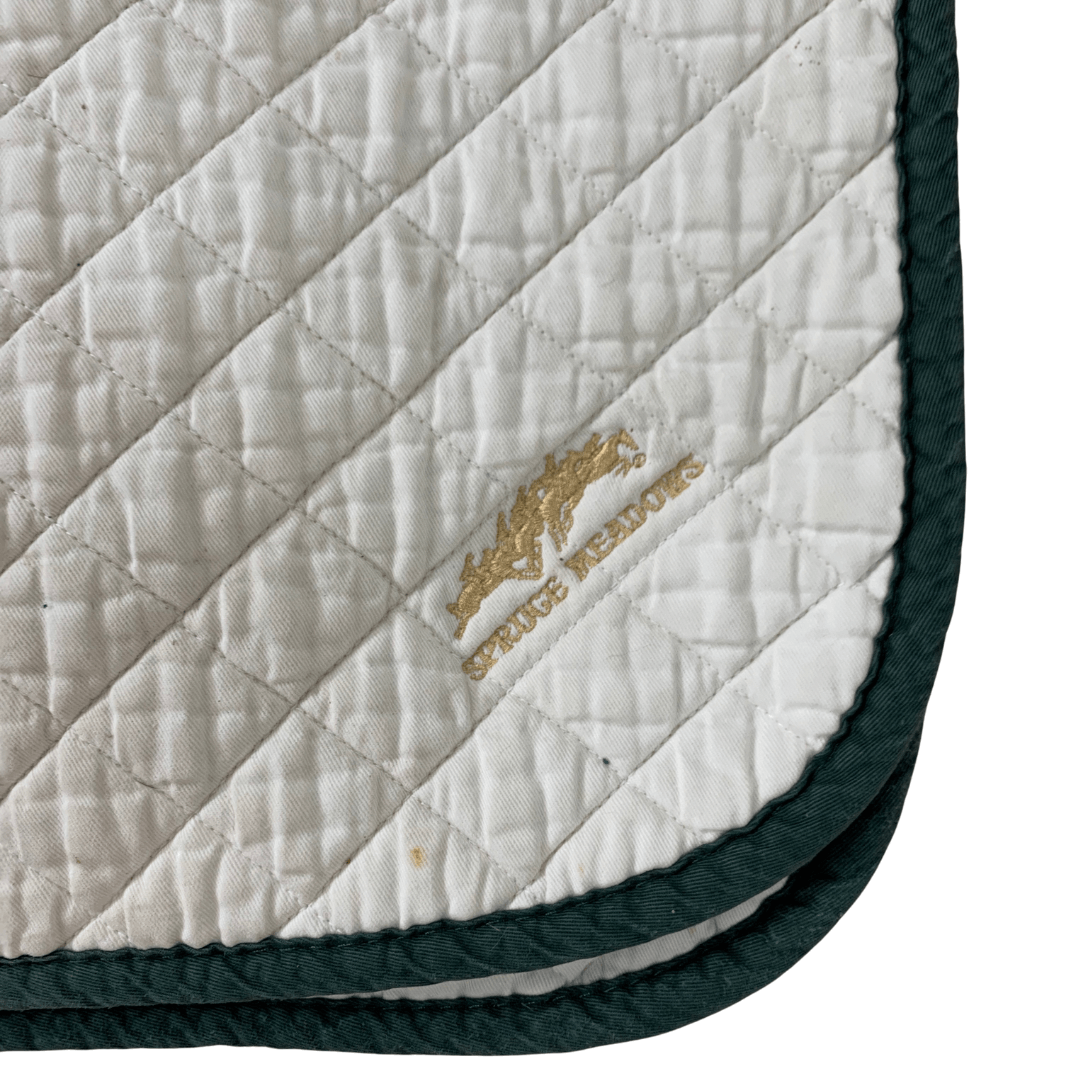 Spruce Meadows Quilted Baby Pad in White