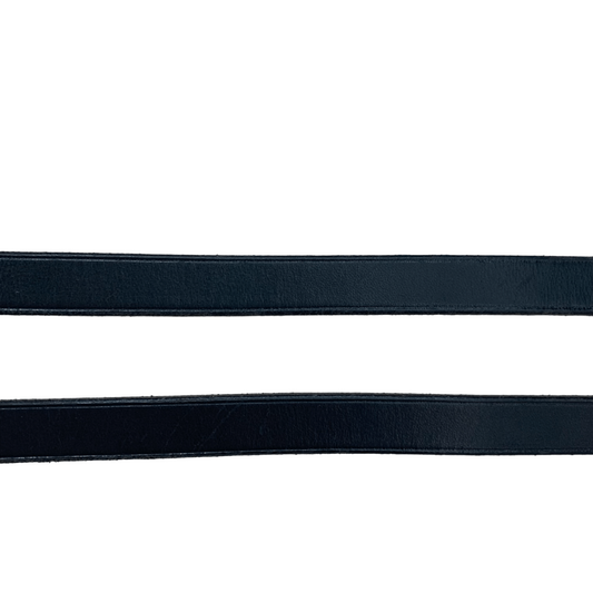 Flat English Reins  in Black - 51"