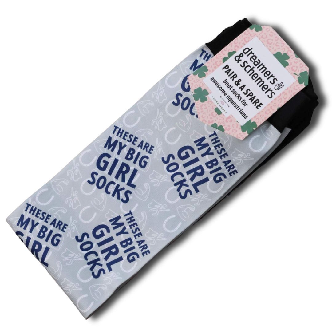 Dreamers & Schemers 'Big Girl Socks' Pair & Spare Socks - Adult