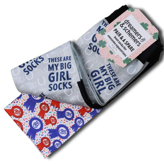 Dreamers & Schemers 'Big Girl Socks' Pair & Spare Socks - Adult