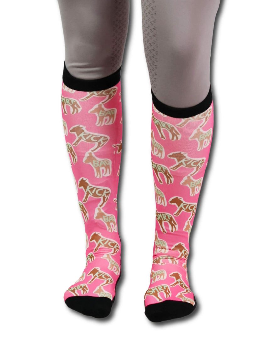 Dreamers & Schemers 'Donkey Talk' Original Pair & a Spare Boot Socks  - Adult