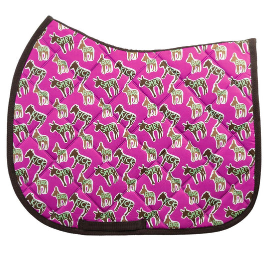 Dreamers & Schemers 'Donkey Talk' A/P Saddle Pad in  - Full