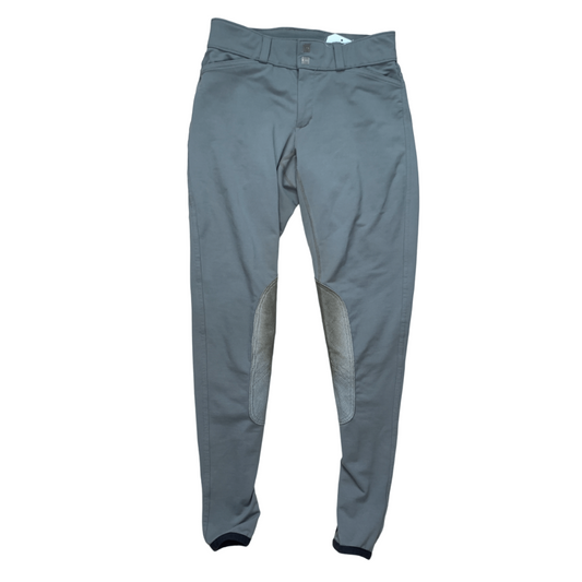 Fits Ltd. 'PerforMAX Kimberly' Knee Patch Breech in Grey - Ladies' Medium (8-10)