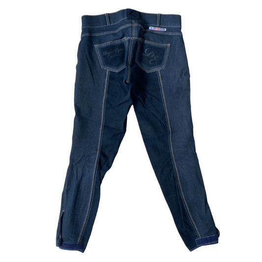 Horze 'Royal Equus' Full Seat Breech in Denim - Woman's Medium