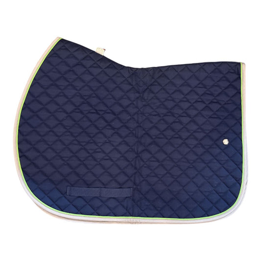 Ogilvy 'Profile' Saddle Pad in Navy - Full