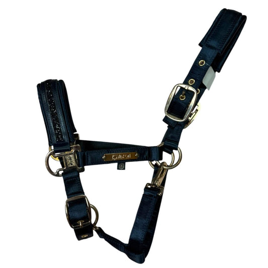 Eskadron Mattgloss Jewel Double Pin Halter in Navy - Pony