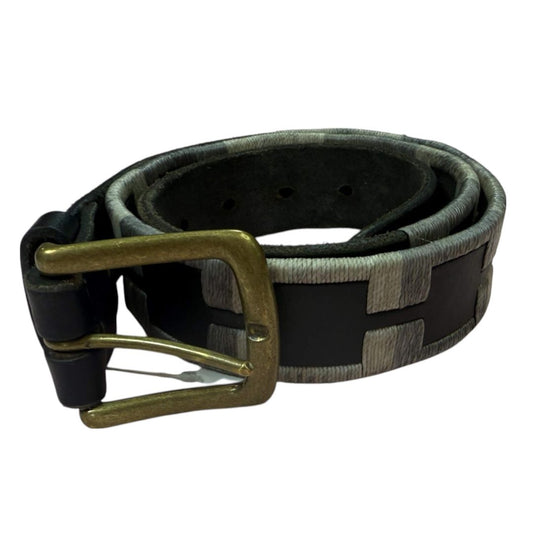 Polo Goucho Riding Belt in Black/Grey/White - 85cm (34")
