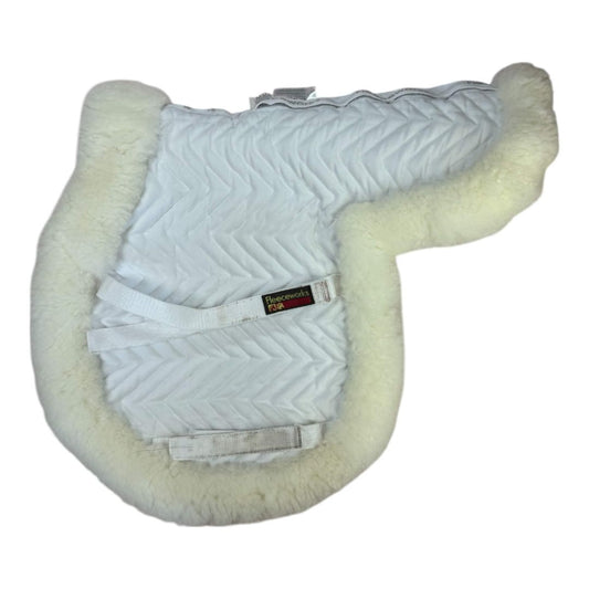 Fleeceworks Sheepskin Show Hunter Pad in White - Medium