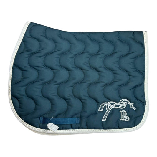 Penelope Classique 'Eden' Quilted A/P Saddle Pad in Teal - Full