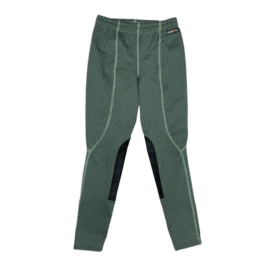Kerrits Fleece Lite II Knee Patch Tight in Seafoam Green - Youth Medium