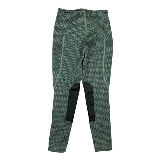 Kerrits Fleece Lite II Knee Patch Tight in Seafoam Green - Youth Medium