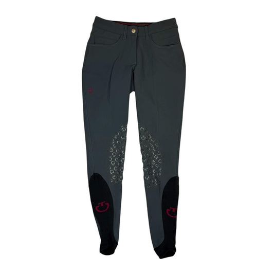 Cavalleria Toscana Logo Grip Breeches in Grey - Ladies' IT 36 (US 22)